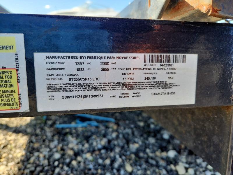 Aukcja sprzedaży 2021 Sure Trac Trailer, vin: 5JW1U121XM1340951, numer aukcji: 52824526