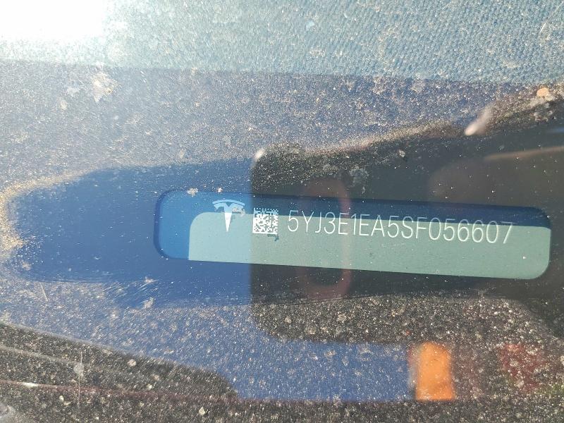2025 Tesla Model 3 მანქანა იყიდება აუქციონზე, vin: 5YJ3E1EA5SF056607, აუქციონის ნომერი: 51911406