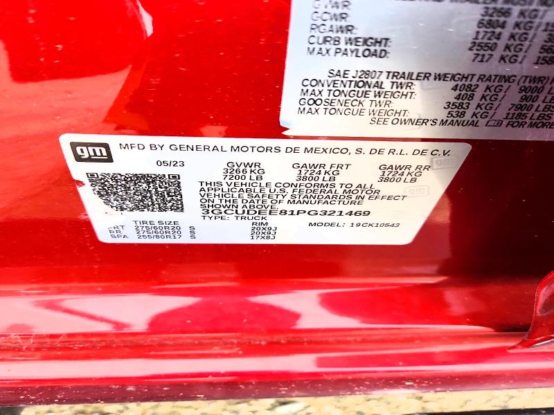 Aukcja sprzedaży 2023 Chevrolet Silverado, vin: 3GCUDEE81PG321469, numer aukcji: 54162436