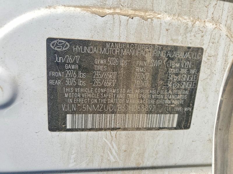 Aukcja sprzedaży 2018 Hyundai Santa Fe Sport, vin: 5NMZUDLB3JH068892, numer aukcji: 54296496
