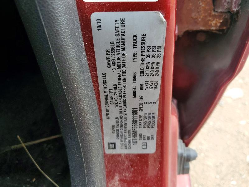2011 Gmc Canyon მანქანა იყიდება აუქციონზე, vin: 1GTH6MFE6B8111801, აუქციონის ნომერი: 54165206