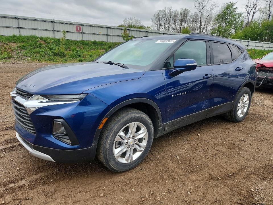 53629976 :رقم المزاد ، 3GNKBHR44NS219414 vin ، 2022 Chevrolet Blazer مزاد بيع