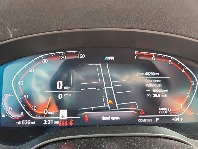 2022 Bmw 530 მანქანა იყიდება აუქციონზე, vin: WBA53BH00NWX82055, აუქციონის ნომერი: 52095626