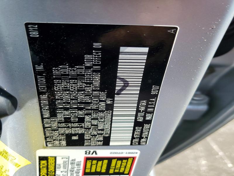 54462616 :رقم المزاد ، 4T3ZA3BB6DU066655 vin ، 2013 Toyota Venza مزاد بيع
