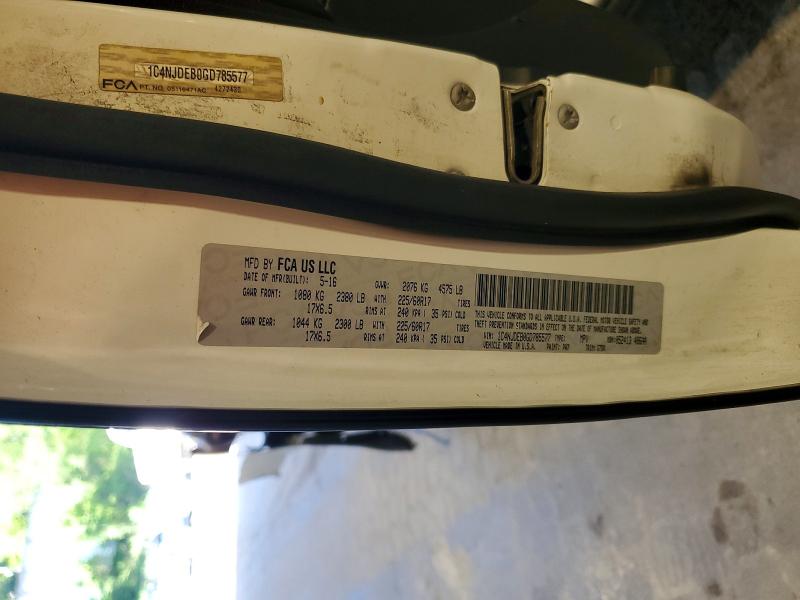 55155176 :رقم المزاد ، 1C4NJDEB0GD785577 vin ، 2016 Jeep Compass مزاد بيع