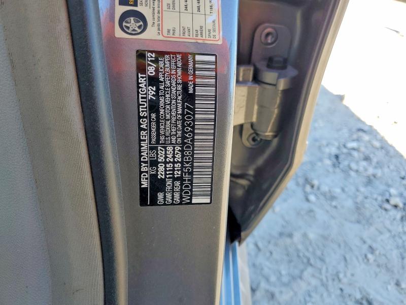53940966 :رقم المزاد ، WDDHF5KB8DA693077 vin ، 2013 Mercedes-benz E مزاد بيع