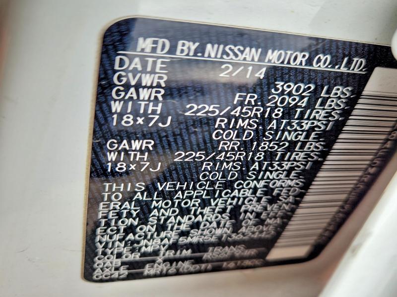 Продажа на аукционе авто 2014 Nissan Juke, vin: JN8AF5MR5ET362442, номер лота: 54616906