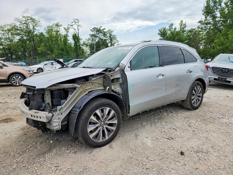 53567216 :رقم المزاد ، 5FRYD4H49FB019676 vin ، 2015 Acura Mdx مزاد بيع