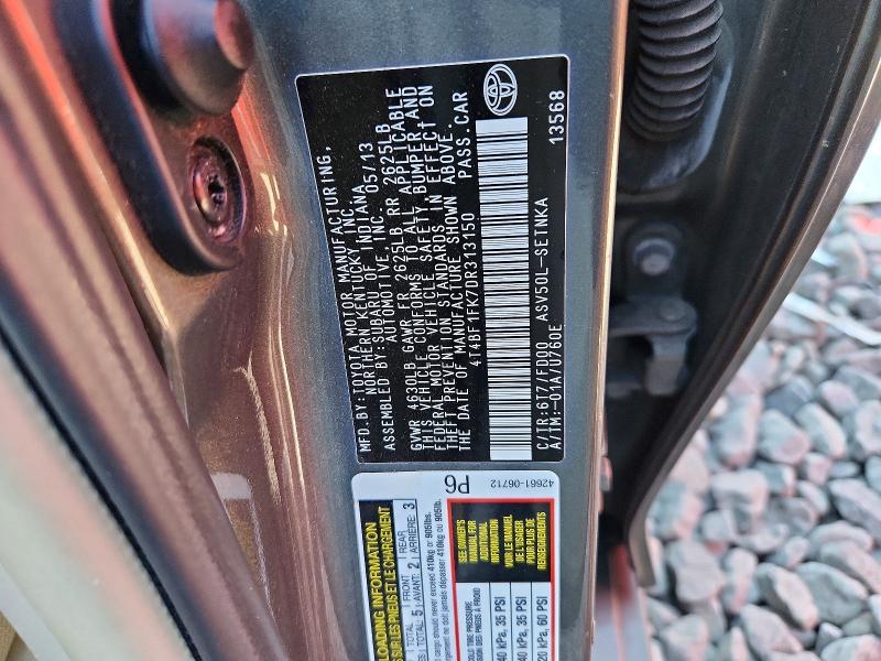 Продаж на аукціоні авто 2013 Toyota Camry, vin: 4T4BF1FK7DR313150, номер лоту: 54555916