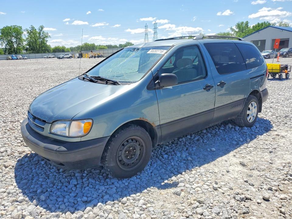 2000 Toyota Sienna მანქანა იყიდება აუქციონზე, vin: 4T3ZF19C4YU238658, აუქციონის ნომერი: 55202716