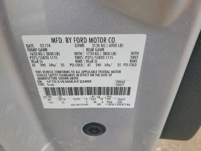 Aukcja sprzedaży 2014 Ford F150, vin: 1FTEX1EM0EKF22495, numer aukcji: 53963356