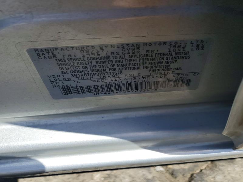 54445416 :رقم المزاد ، 3N1AB7AP0HY271678 vin ، 2017 Nissan Sentra مزاد بيع