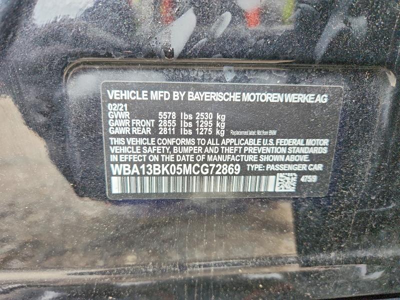 Продажа на аукционе авто 2021 Bmw M550xi, vin: WBA13BK05MCG72869, номер лота: 53566106