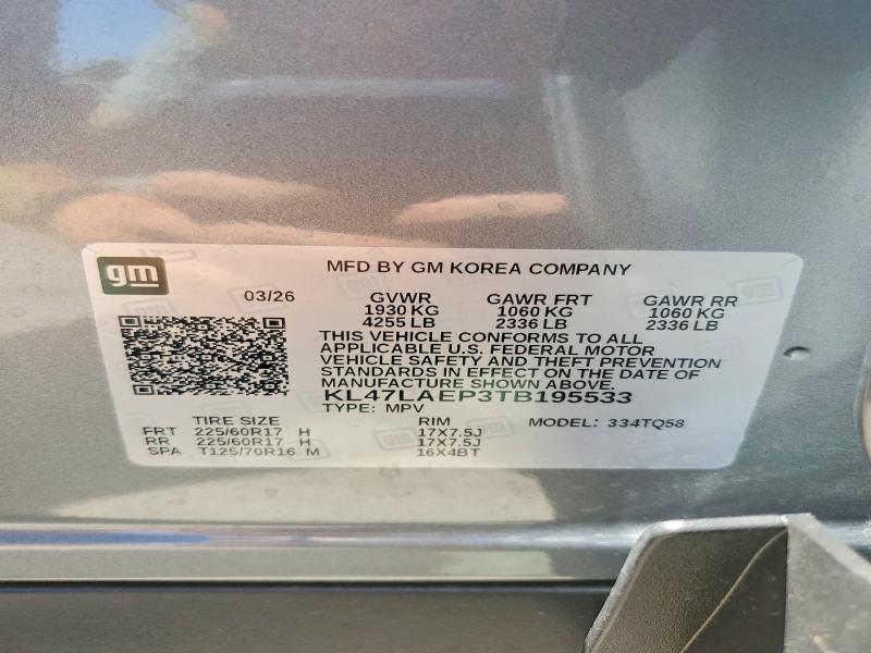 Продаж на аукціоні авто 2026 Buick Envista, vin: KL47LAEP3TB195533, номер лоту: 53523016