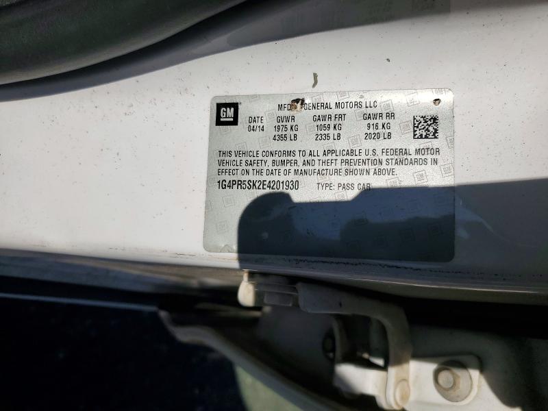 Продажа на аукционе авто 2014 Buick Verano, vin: 1G4PR5SK2E4201930, номер лота: 52452946