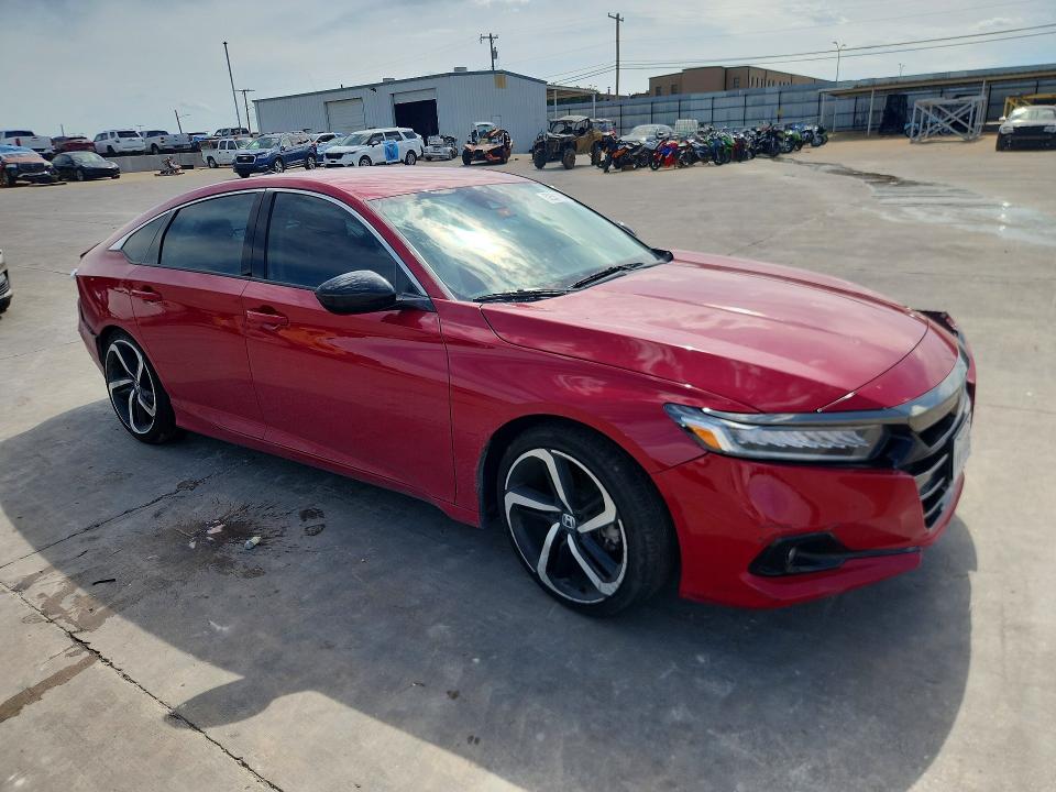 52551796 :رقم المزاد ، 1HGCV1F47MA000254 vin ، 2021 Honda Accord مزاد بيع
