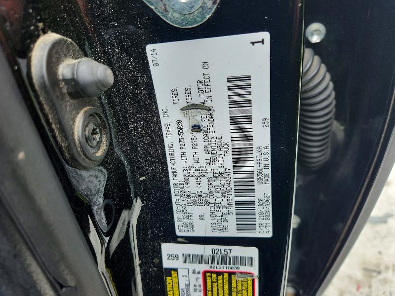 54907296 :رقم المزاد ، 5TFHY5F19EX403417 vin ، 2014 Toyota Tundra مزاد بيع