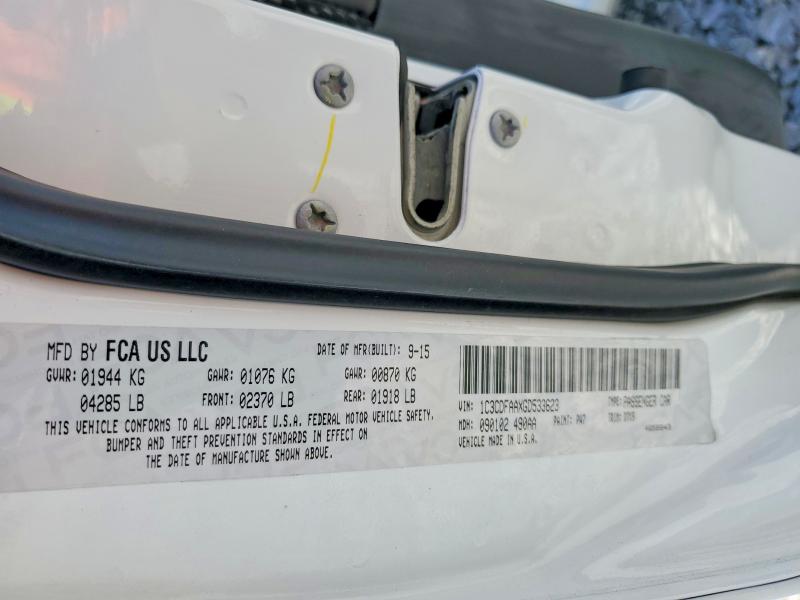 Продажа на аукционе авто 2016 Dodge Dart, vin: 1C3CDFAAXGD533623, номер лота: 52048126