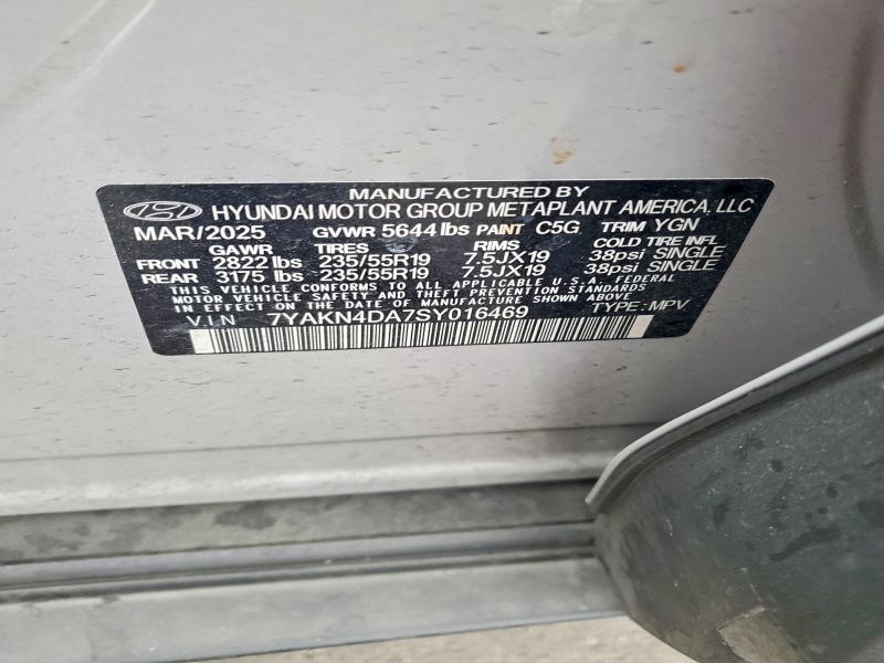 52089816 :رقم المزاد ، 7YAKN4DA7SY016469 vin ، 2025 Hyundai Ioniq 5 مزاد بيع
