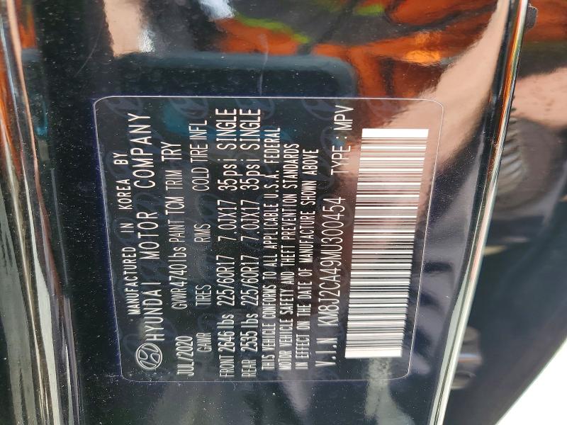 53393396 :رقم المزاد ، KM8J2CA49MU300454 vin ، 2021 Hyundai Tucson مزاد بيع