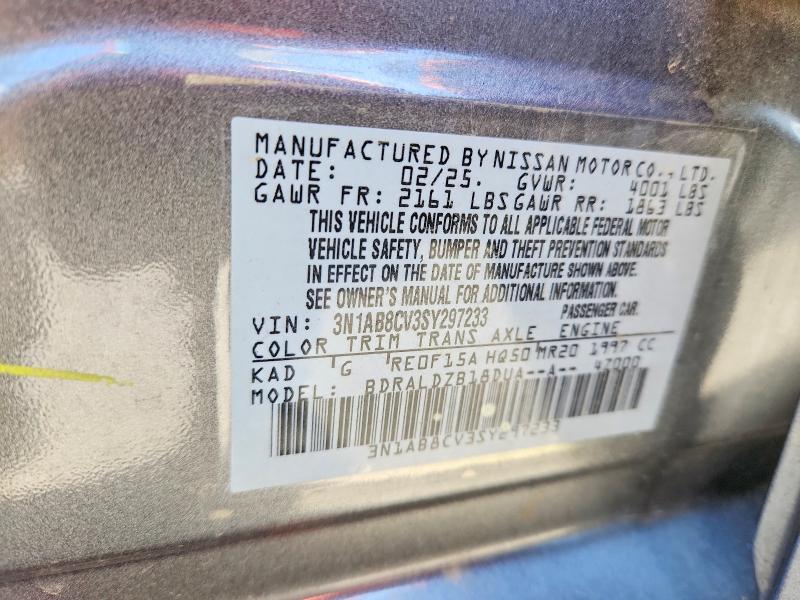54502996 :رقم المزاد ، 3N1AB8CV3SY297233 vin ، 2025 Nissan Sentra مزاد بيع