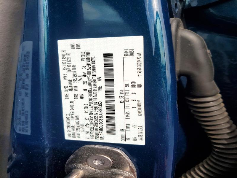 Продаж на аукціоні авто 2020 Ford Escape, vin: 1FMCU9G65LUB85350, номер лоту: 54502546