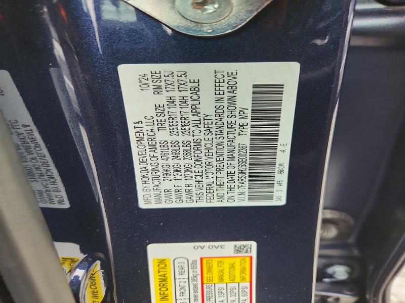 Aukcja sprzedaży 2025 Honda Cr-v, vin: 7FARS3H26SE002367, numer aukcji: 52128566
