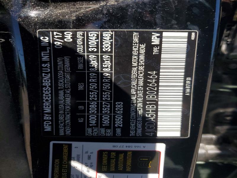 Aukcja sprzedaży 2018 Mercedes-benz Gle, vin: 4JGDA5HB1JB026464, numer aukcji: 52955536