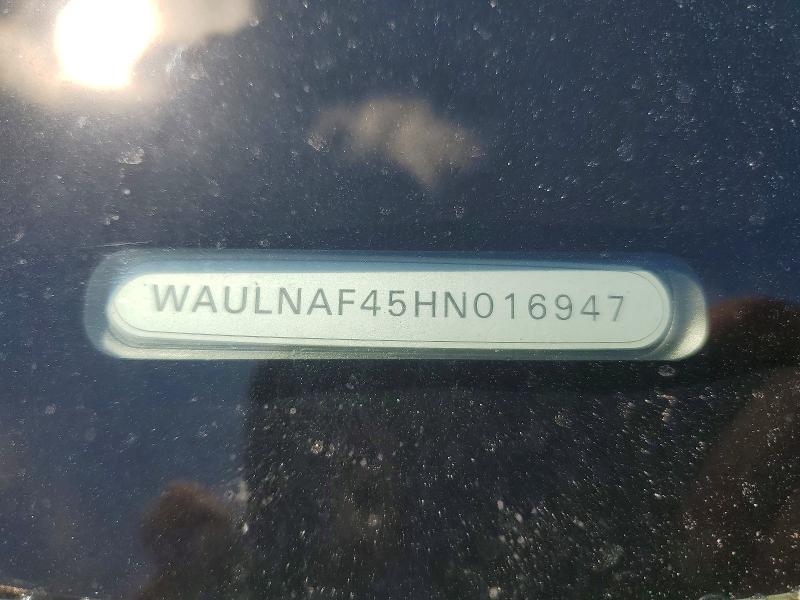 2017 Audi A4 მანქანა იყიდება აუქციონზე, vin: WAULNAF45HN016947, აუქციონის ნომერი: 54066706