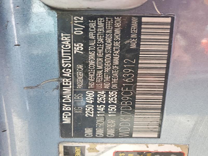Продажа на аукционе авто 2012 Mercedes-benz E, vin: WDDKJ7DB9CF163912, номер лота: 52453136