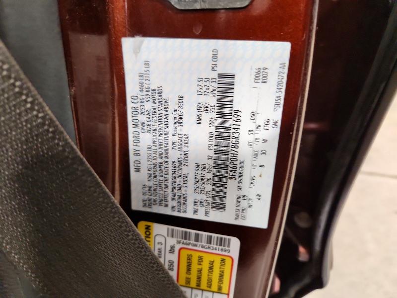2016 Ford Fusion მანქანა იყიდება აუქციონზე, vin: 3FA6P0H78GR341699, აუქციონის ნომერი: 55189296