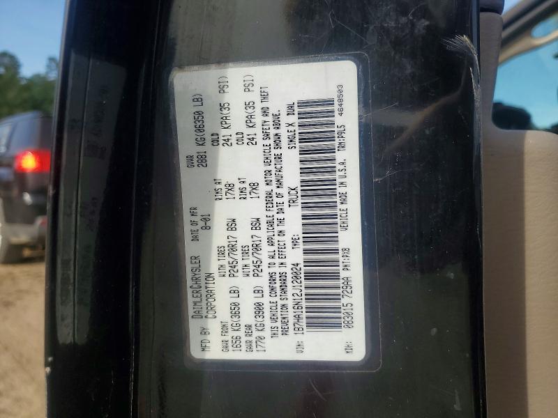 Aukcja sprzedaży 2002 Dodge Ram 1500, vin: 1B7HA16N12J120024, numer aukcji: 51901366