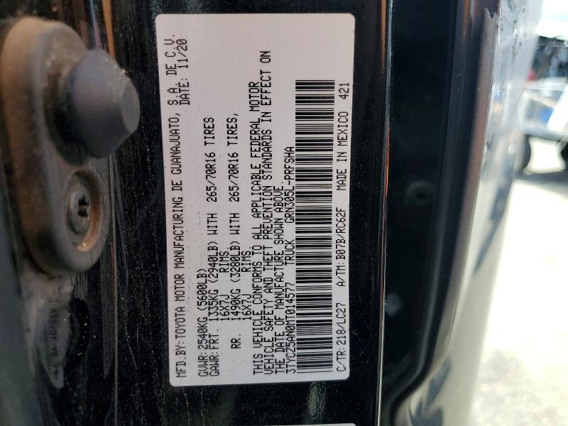 Продаж на аукціоні авто 2021 Toyota Tacoma, vin: 3TYCZ5AN0MT014577, номер лоту: 52180446