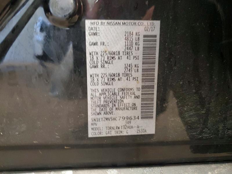 Продажа на аукционе авто 2017 Nissan Rogue Hybrid, vin: 5N1ET2MV5HC799634, номер лота: 53704236