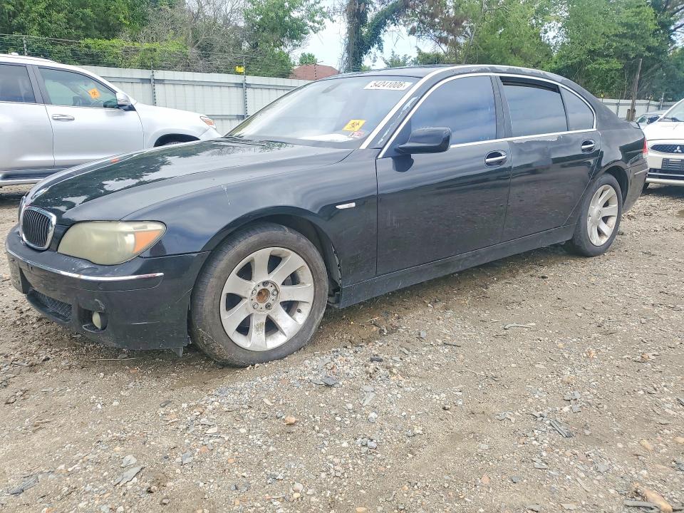 2007 Bmw 750 მანქანა იყიდება აუქციონზე, vin: WBAHN83517DT65944, აუქციონის ნომერი: 54241006
