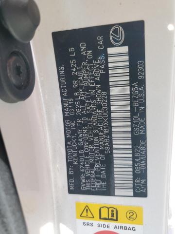 Продажа на аукционе авто 2019 Lexus Es, vin: 58ABZ1B1XKU030228, номер лота: 53431166