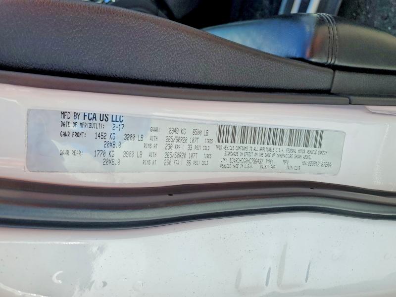 Aukcja sprzedaży 2017 Dodge Durango, vin: 1C4RDHDG0HC796437, numer aukcji: 52625226