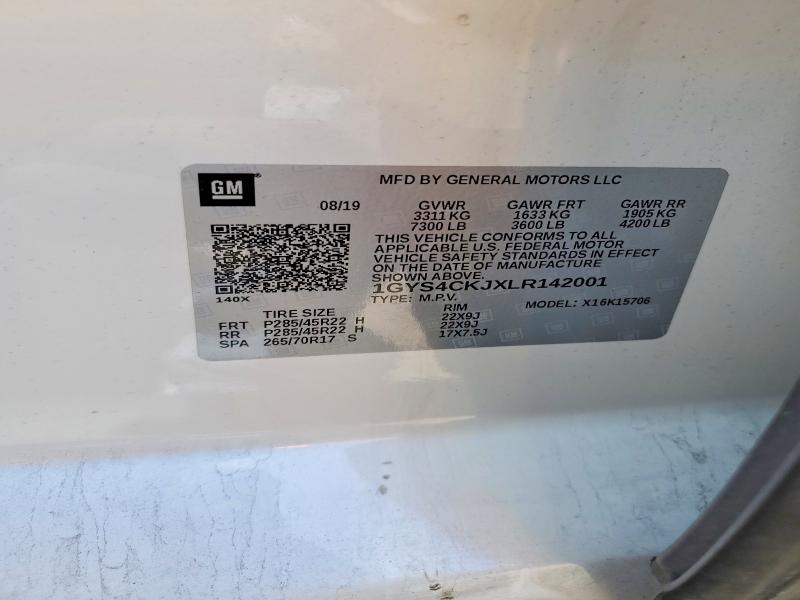 Продаж на аукціоні авто 2020 Cadillac Escalade, vin: 1GYS4CKJXLR142001, номер лоту: 55022966