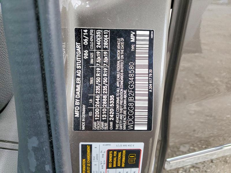 Продаж на аукціоні авто 2015 Mercedes-benz Glk, vin: WDCGG8JB2FG348580, номер лоту: 53664556