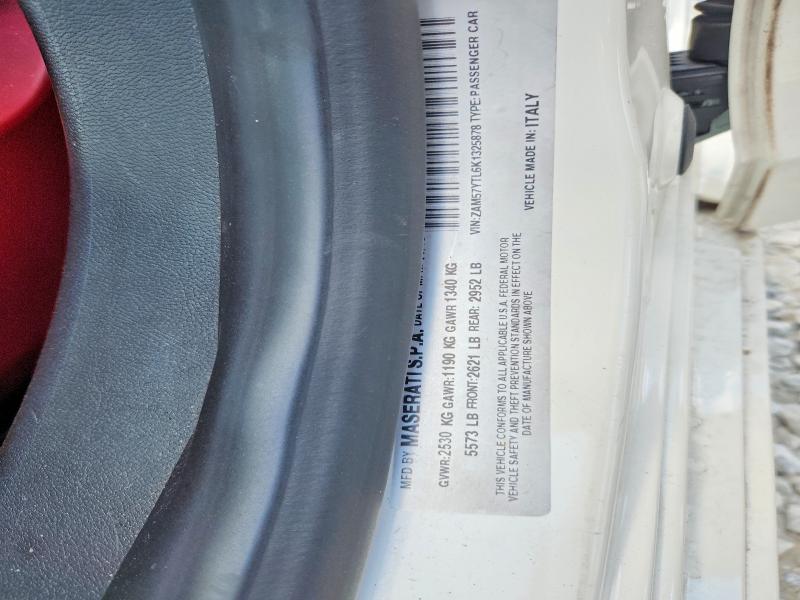 Продажа на аукционе авто 2019 Maserati Ghibli, vin: ZAM57YTL6K1325878, номер лота: 53596486