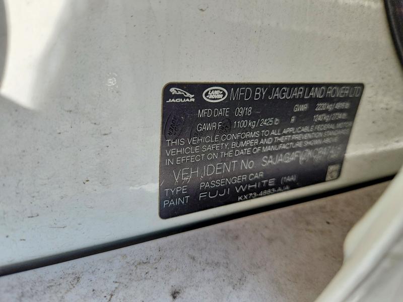 2019 Jaguar Xe მანქანა იყიდება აუქციონზე, vin: SAJAG4FV7KCP47415, აუქციონის ნომერი: 53531426