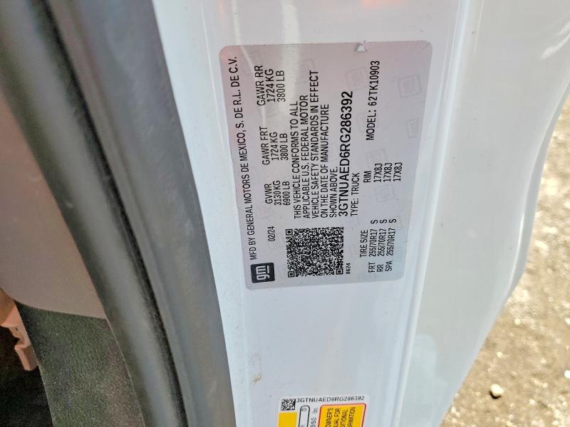 Продаж на аукціоні авто 2024 Gmc Sierra, vin: 3GTNUAED6RG286392, номер лоту: 51847686