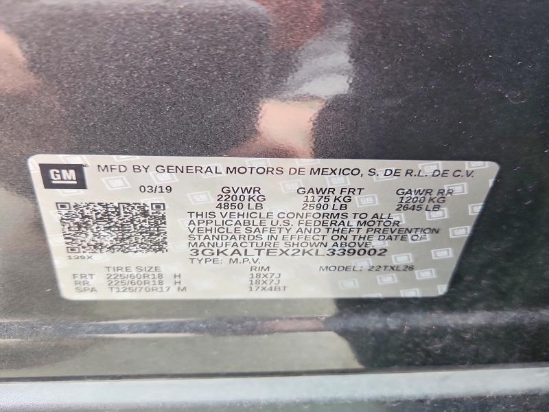 Продаж на аукціоні авто 2019 Gmc Terrain, vin: 3GKALTEX2KL339002, номер лоту: 52372746