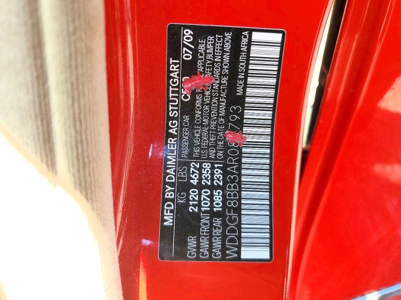 Продажа на аукционе авто 2010 Mercedes-benz C, vin: WDDGF8BB3AR087793, номер лота: 52065466
