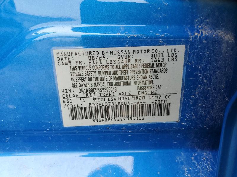 Продаж на аукціоні авто 2025 Nissan Sentra, vin: 3N1AB8CV5SY396913, номер лоту: 52448356