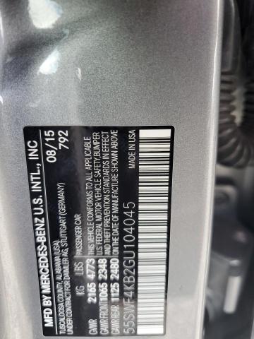 Продаж на аукціоні авто 2016 Mercedes-benz C, vin: 55SWF4KB2GU104045, номер лоту: 52208886