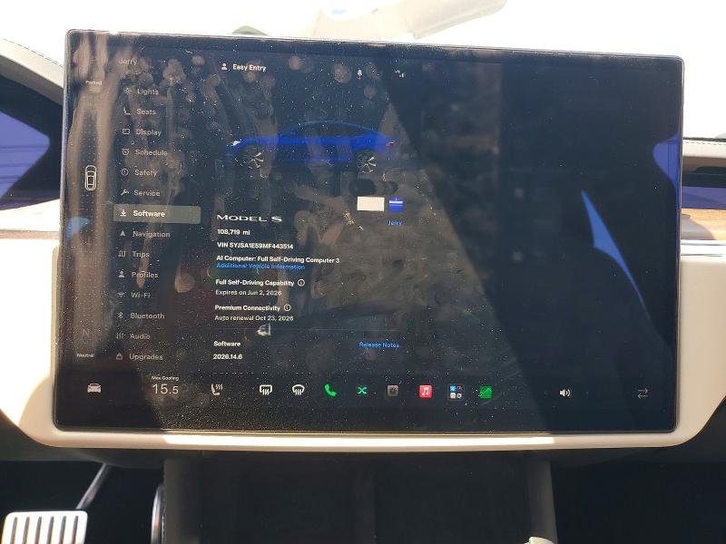 Aukcja sprzedaży 2021 Tesla Model S, vin: 5YJSA1E59MF443514, numer aukcji: 54447666