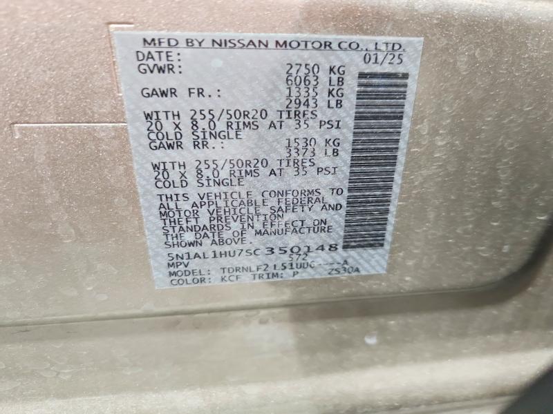Продаж на аукціоні авто 2025 Infiniti Qx60, vin: 5N1AL1HU7SC350148, номер лоту: 51418906