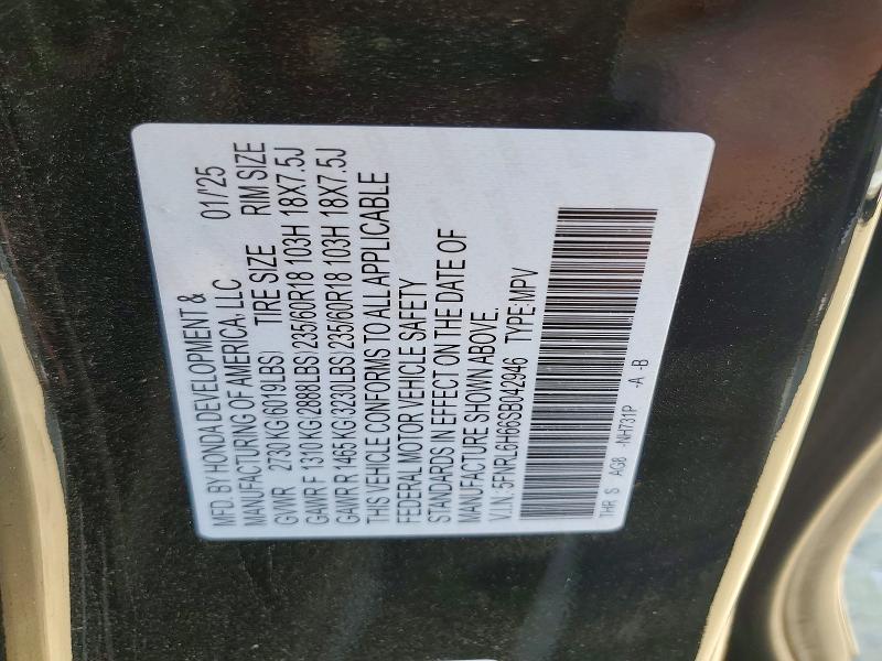 Продажа на аукционе авто 2025 Honda Odyssey, vin: 5FNRL6H66SB042946, номер лота: 50803416