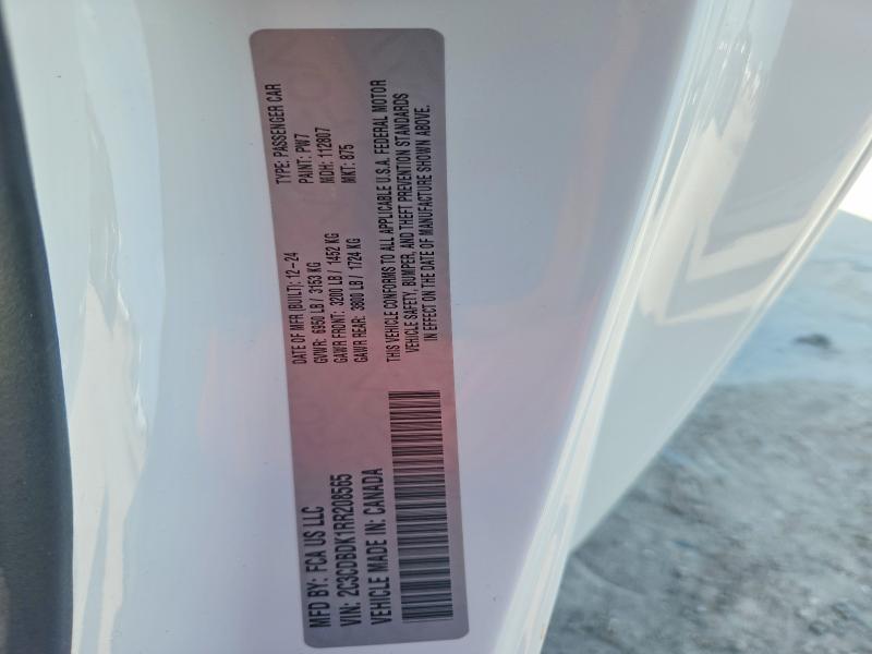52448446 :رقم المزاد ، 2C3CDBDK1RR208565 vin ، 2024 Dodge Charger مزاد بيع
